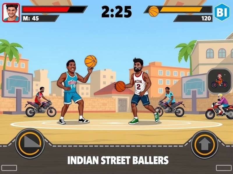 Indian Street Ballers Game Screenshot