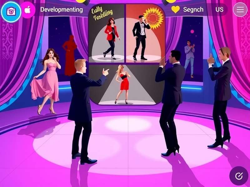 Glamorous Groove Gala gameplay screenshot showing dance moves