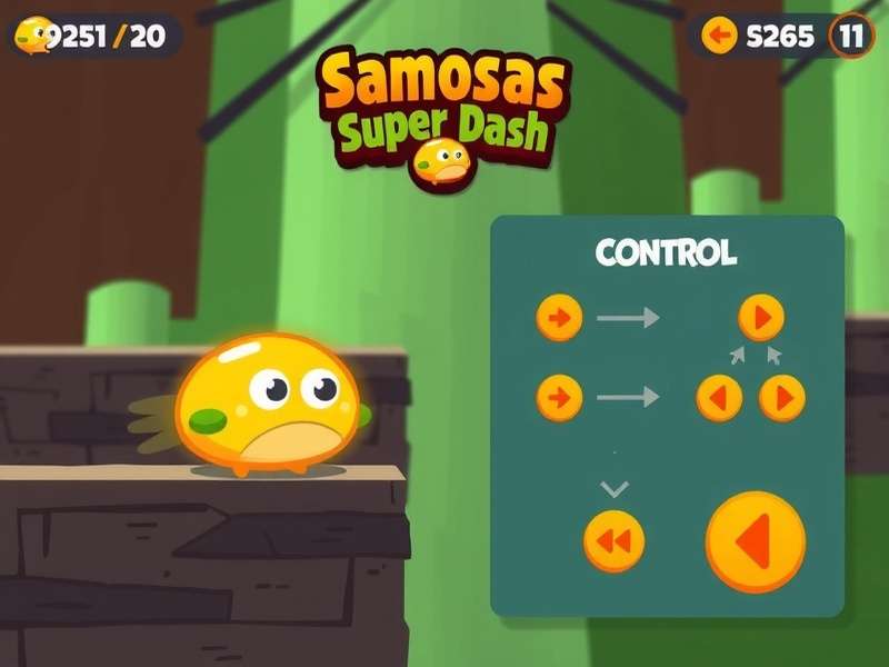 Samosas Super Dash control scheme illustration