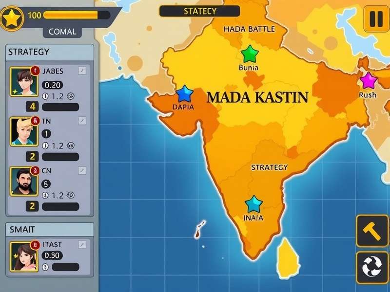 Desi Battle Stars character selection screen