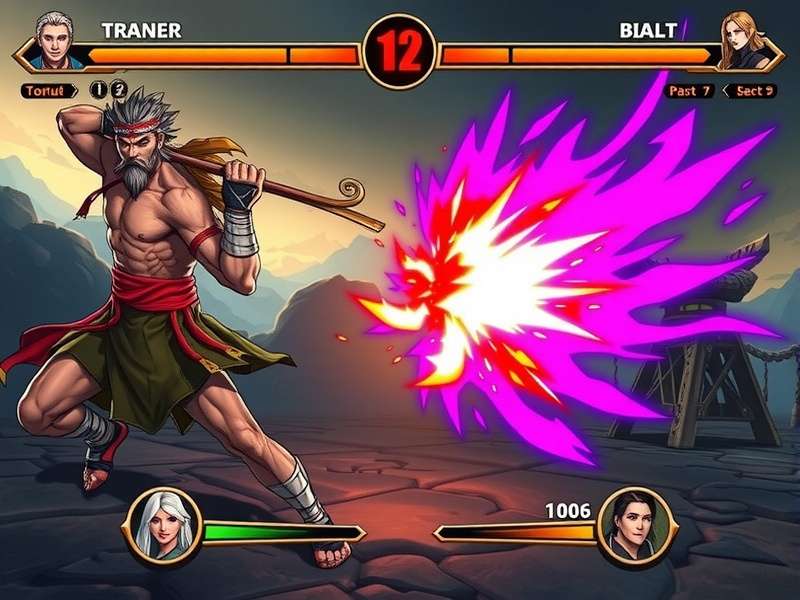 Thunder Fist Pillager gameplay screenshot showing combat action