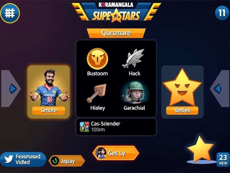 Koramangala Super Stars strategy screen