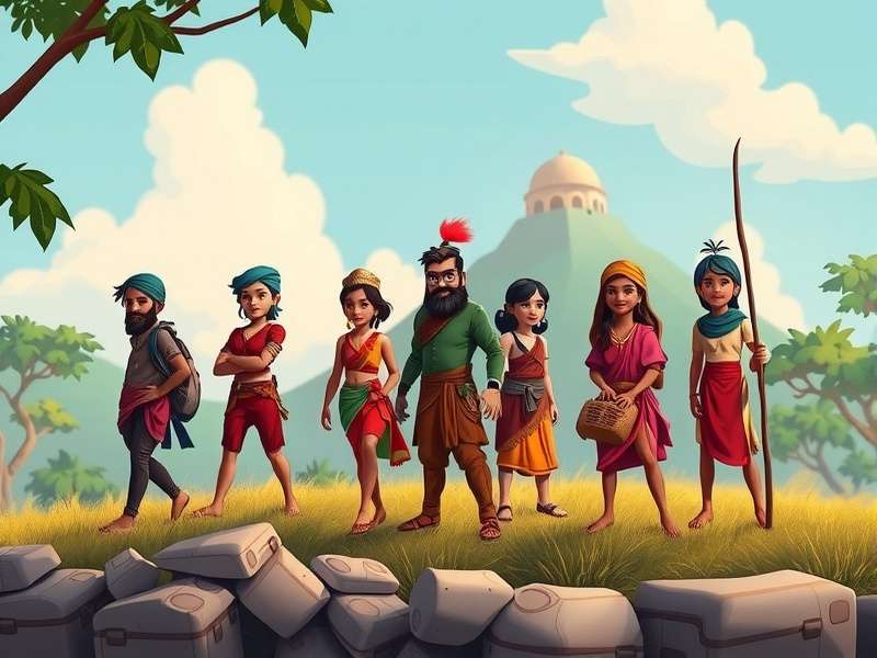 Fennel Adventure India character lineup showing diverse protagonists