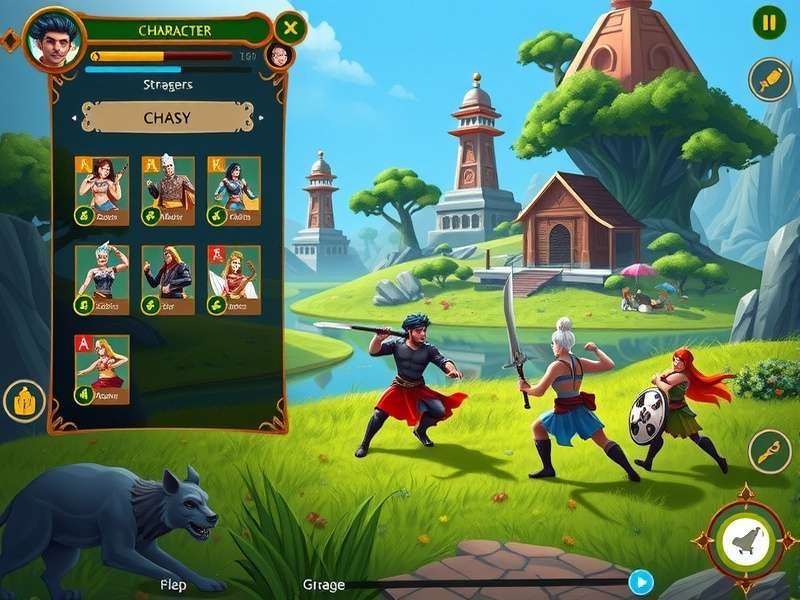 Anise Legend Quest battle scene showing strategic combat interface