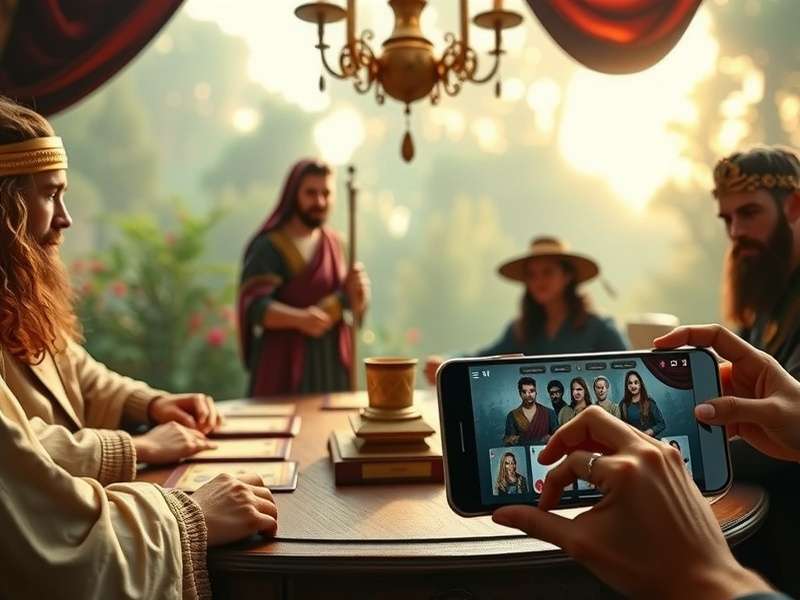 Sevens Virtuoso card game setup with players