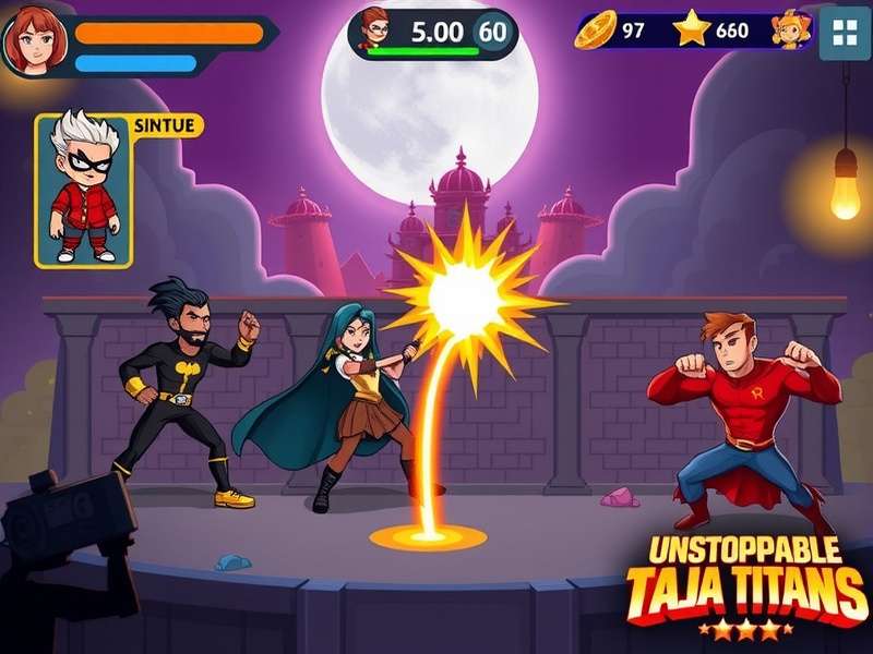 Unstoppable Taj Titans character selection screen