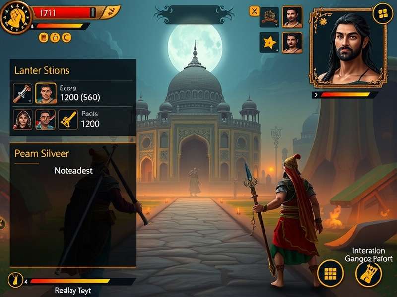 Sovereign S Daring Expedition gameplay screenshot showing character in ancient Indian setting