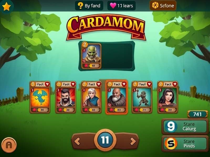 Epic Cardamom Saga character selection screen