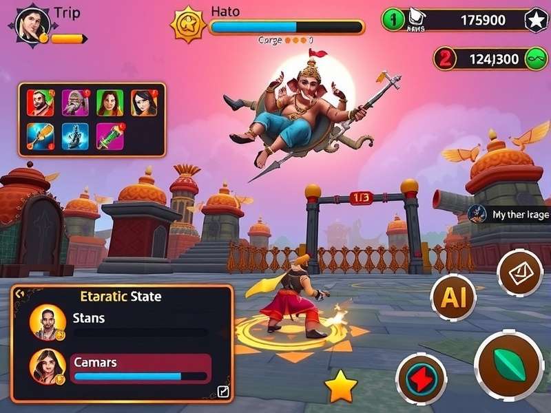 Ganapati Guardian gameplay screenshot showing vibrant visuals and intuitive interface