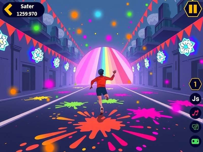 Holi Glory Runner character customization and outfit options