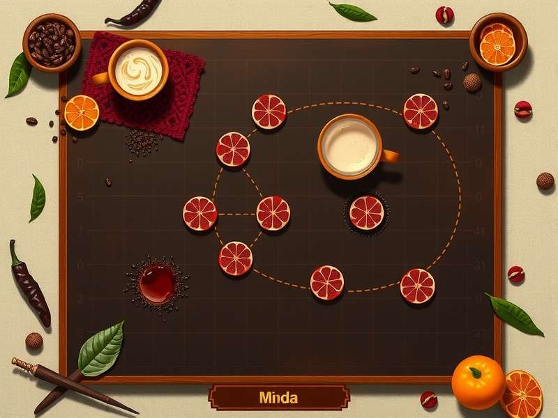 Black Pepper Chai Prodigy gameplay illustration showing traditional Indian elements