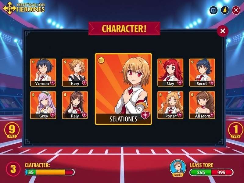 Heptathlon Heroines character gallery