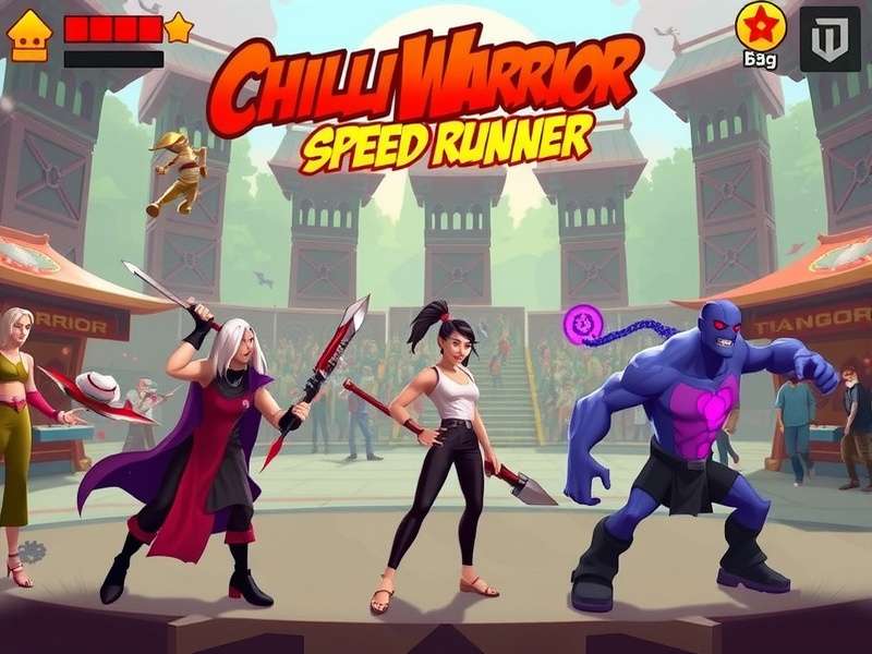 Chilli Warrior Speed Runner gameplay screenshot showing character and environment