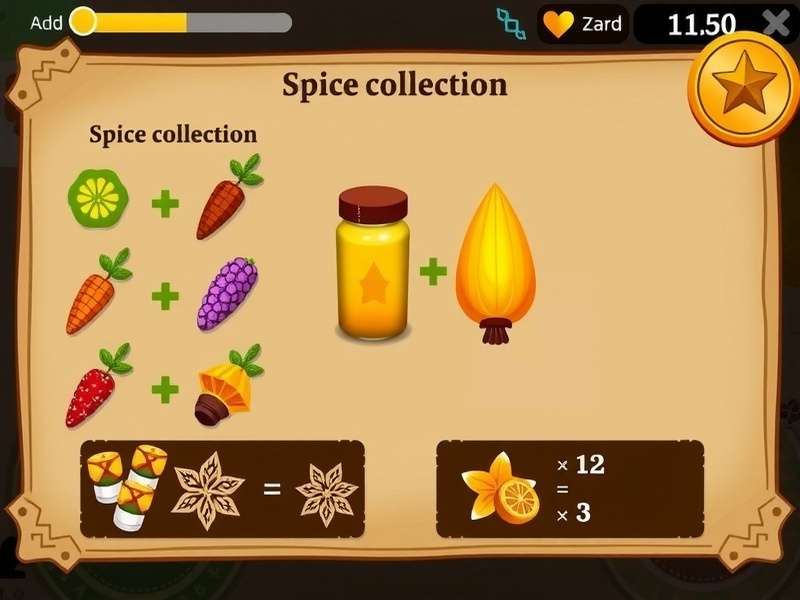 Star Anise Challenge gameplay screenshot showing spice collection mechanics