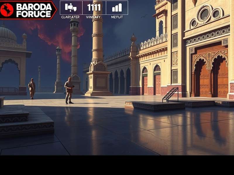 Baroda Fast Forward Force level design showcasing Indian architectural elements