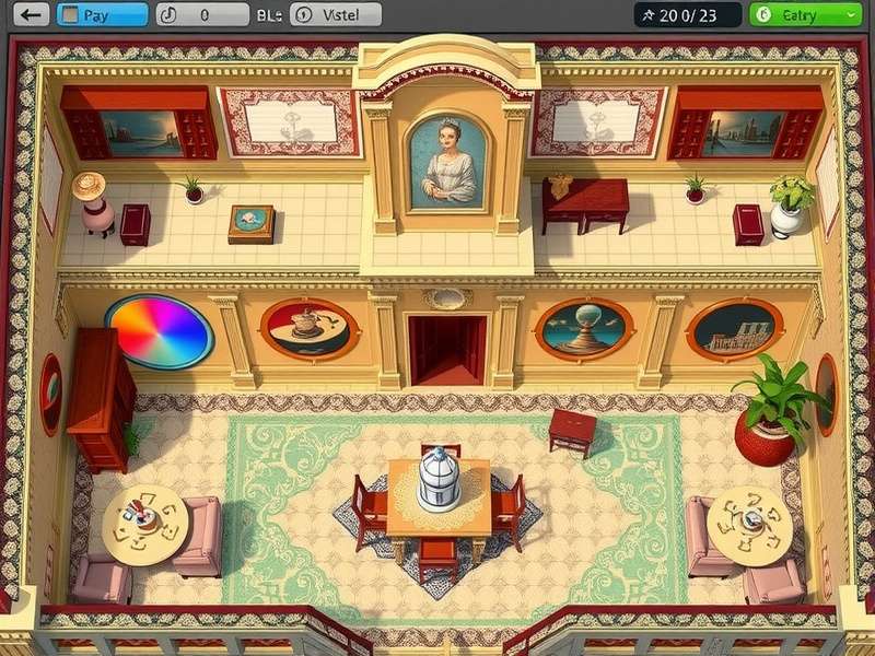 Classic Mansion Refinement gameplay screenshot showing mansion construction