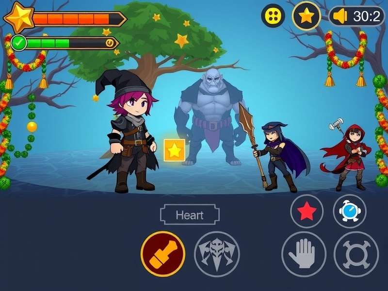 Hot Garland Adventure gameplay screenshot showing character collecting magical garlands