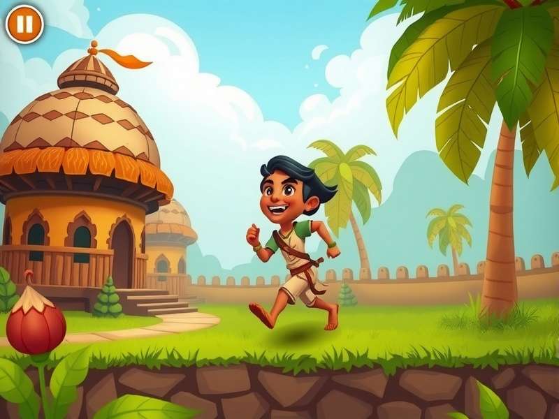 Indian Nutmeg Runner development team working on game design