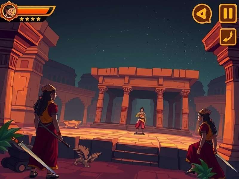 Mysore Mystic Quest development team working on game design