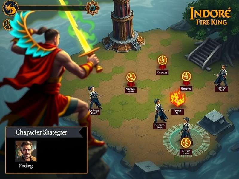 Indore Fire King gameplay screenshot showing character action