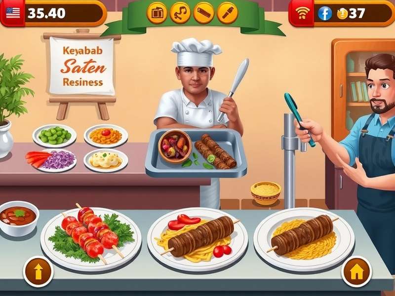 Customer service interface in Kebab Kraziness