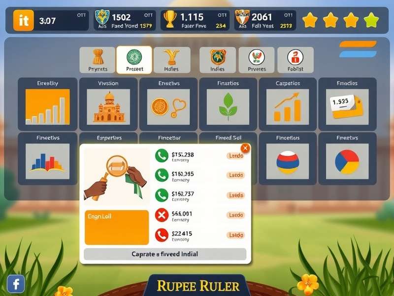 Rupee Ruler cultural elements and Indian economic themes