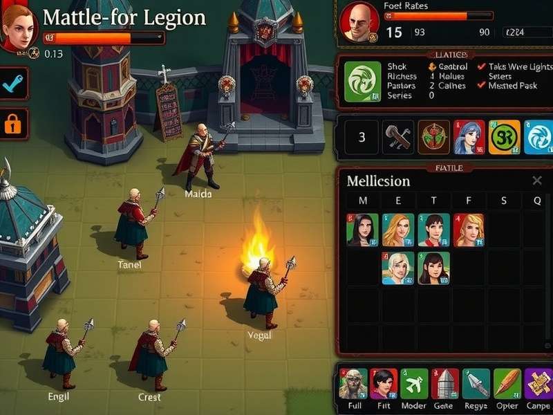 Golconda Mighty Legion character selection screen
