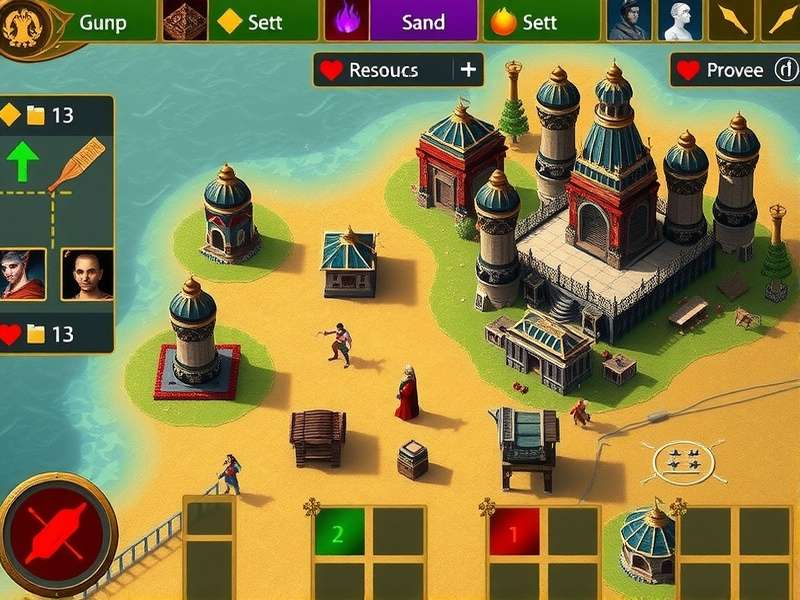 Spice Empire Warriors gameplay screenshot showing empire management interface