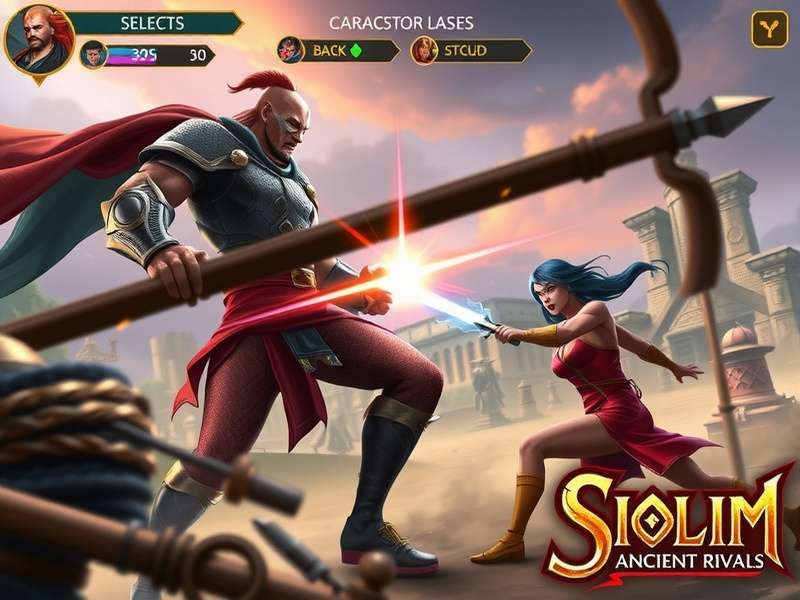 Character selection screen in Siolim Slayer Ancient Rivals