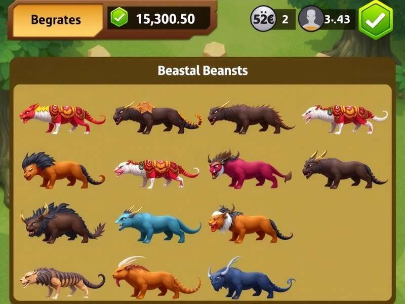 Karnataka Beast Conqueror gameplay screenshot showing beast collection