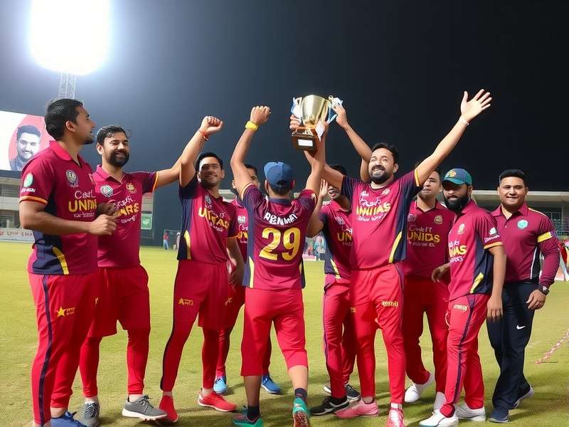 Dibrugarh Renegades team celebration after victory