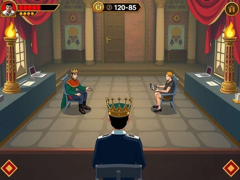 Impostor King development team working on game design