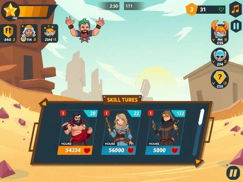 Sandy Surge Hero character skill tree interface