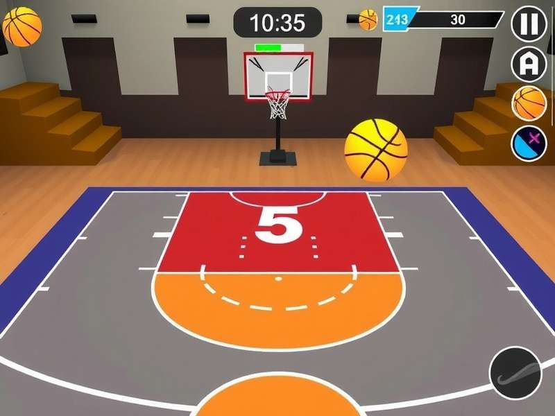 Basket Blast Pro Ace control demonstration showing touch gestures
