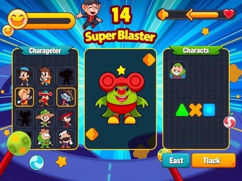 Fiesta Super Blaster character customization options