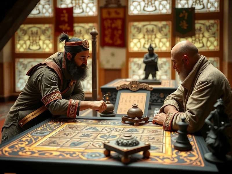 Modern players engaged in a competitive match of Champions Of Olden Times