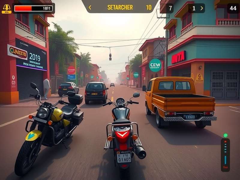 Kondapur Cruisers gameplay screenshot showing vibrant Indian streets