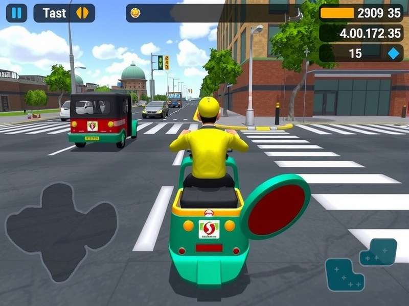 Tuk Tuk Urban Rush gameplay screenshot