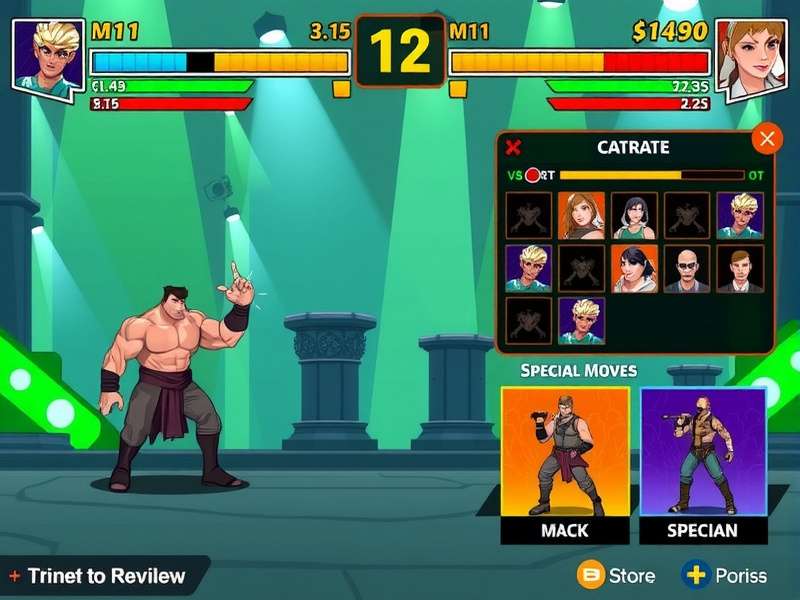 Turmeric Titan Super Brawl character selection screen