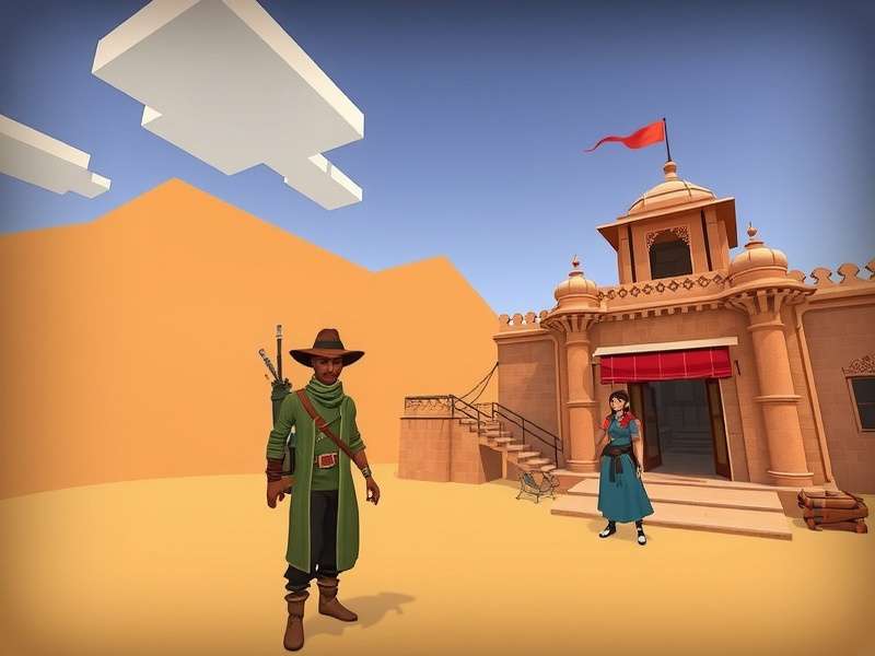 Mysterious guide character in Rajasthan Raiders