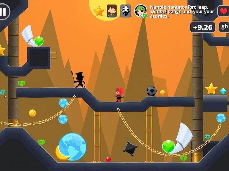 Nimble Navigator Leap character selection screen showing diverse roster