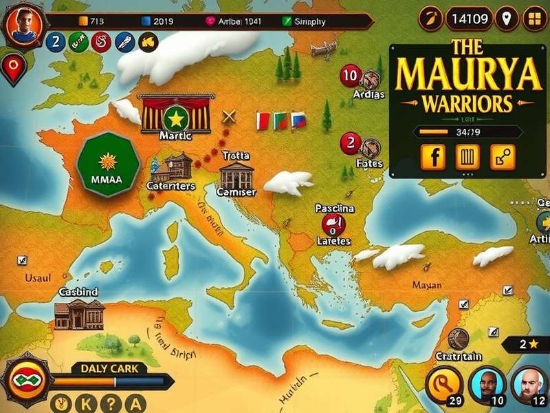 Maurya Warriors battle gameplay