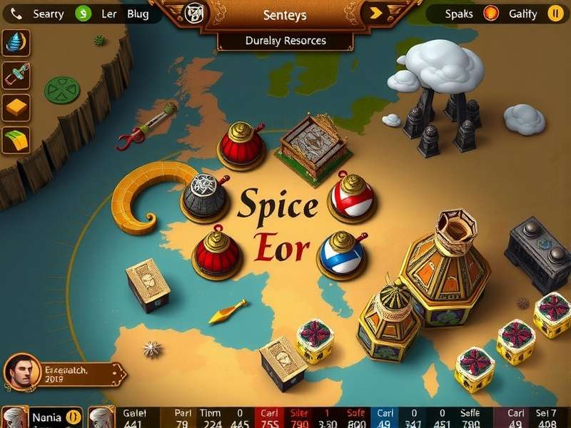 Spice Empire Warriors battle strategy illustration