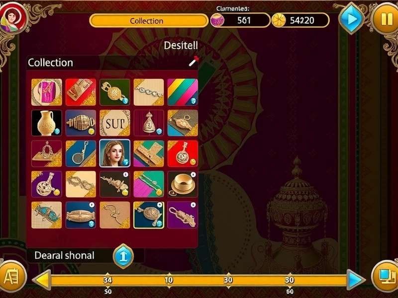 Sari Silk Royal Finds gameplay showcasing vibrant Indian textiles and royal elements