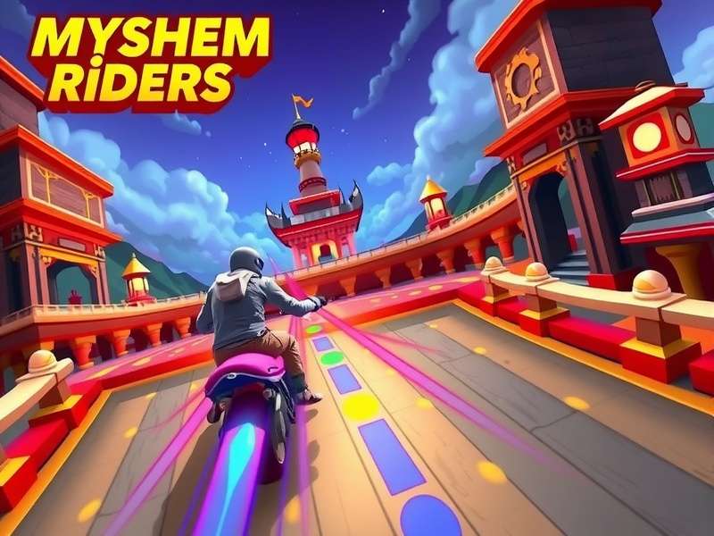 Mysore Magic Mayhem Riders track design showing Mysore Palace inspired course