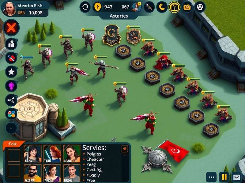 Golconda Mighty Legion unit management interface