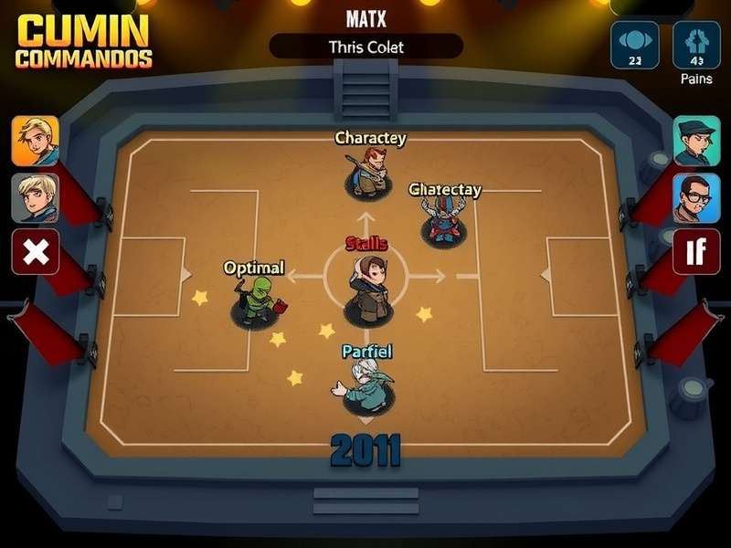 Cumin Commandos gameplay screenshot showing character selection and battle interface