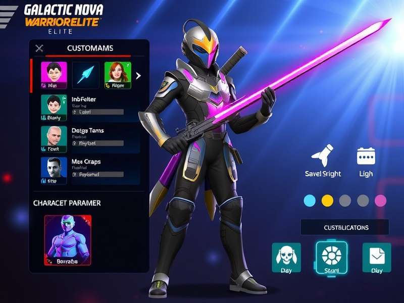 Galactic Nova Warrior Elite gameplay screenshot