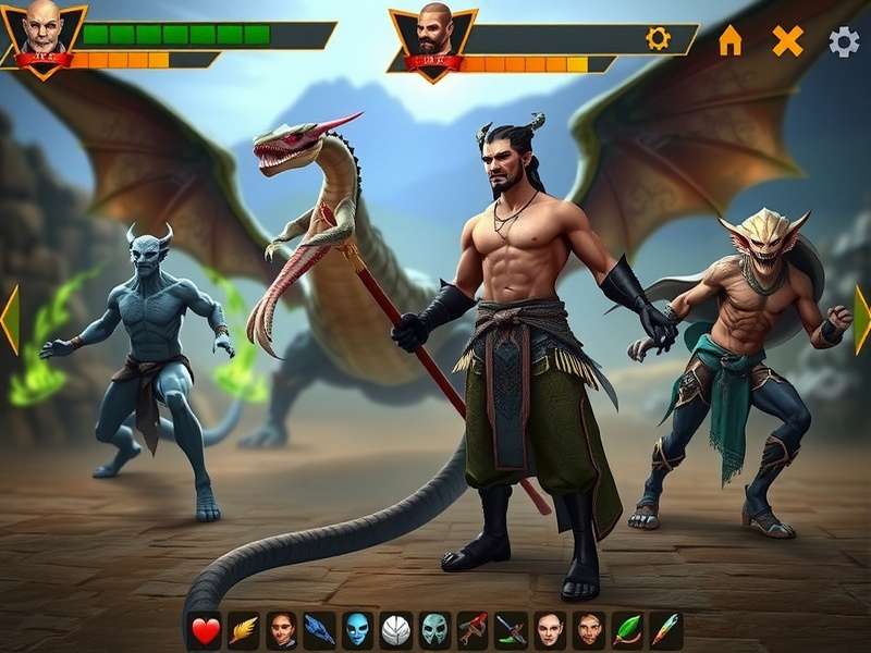 Naga Saviors character roster showing diverse serpent warriors