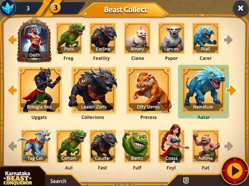 Collection of mythical beasts from Karnataka Beast Conqueror